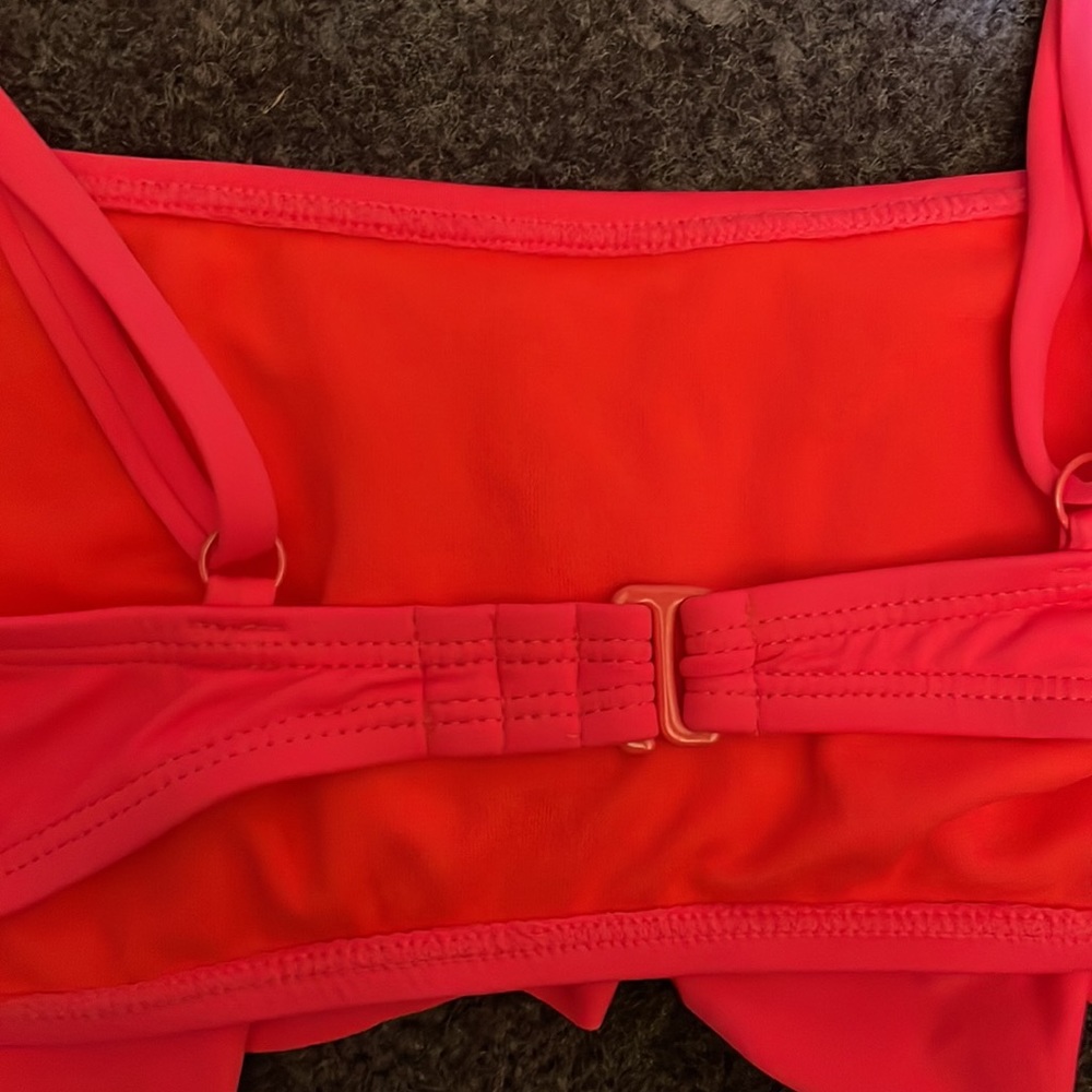 Coral Ruffle Bikini Top - Picture 4 of 6